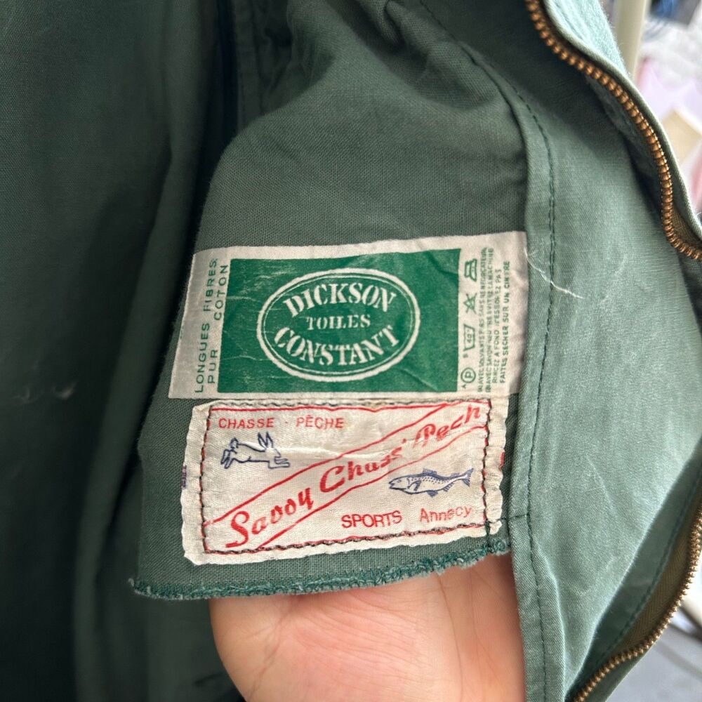 Dickson Constant Green Zip Hunting Jacket Three Flap Pockets